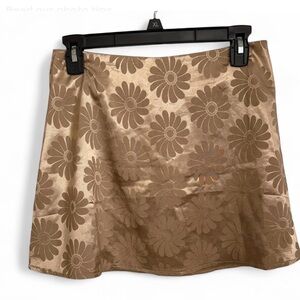Princess Polly Beige Floral Mini Skirt